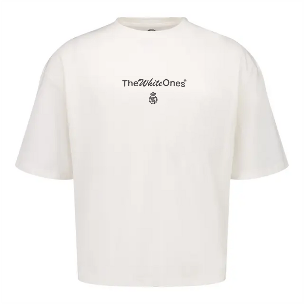 Mens The White Ones Text T-Shirt White