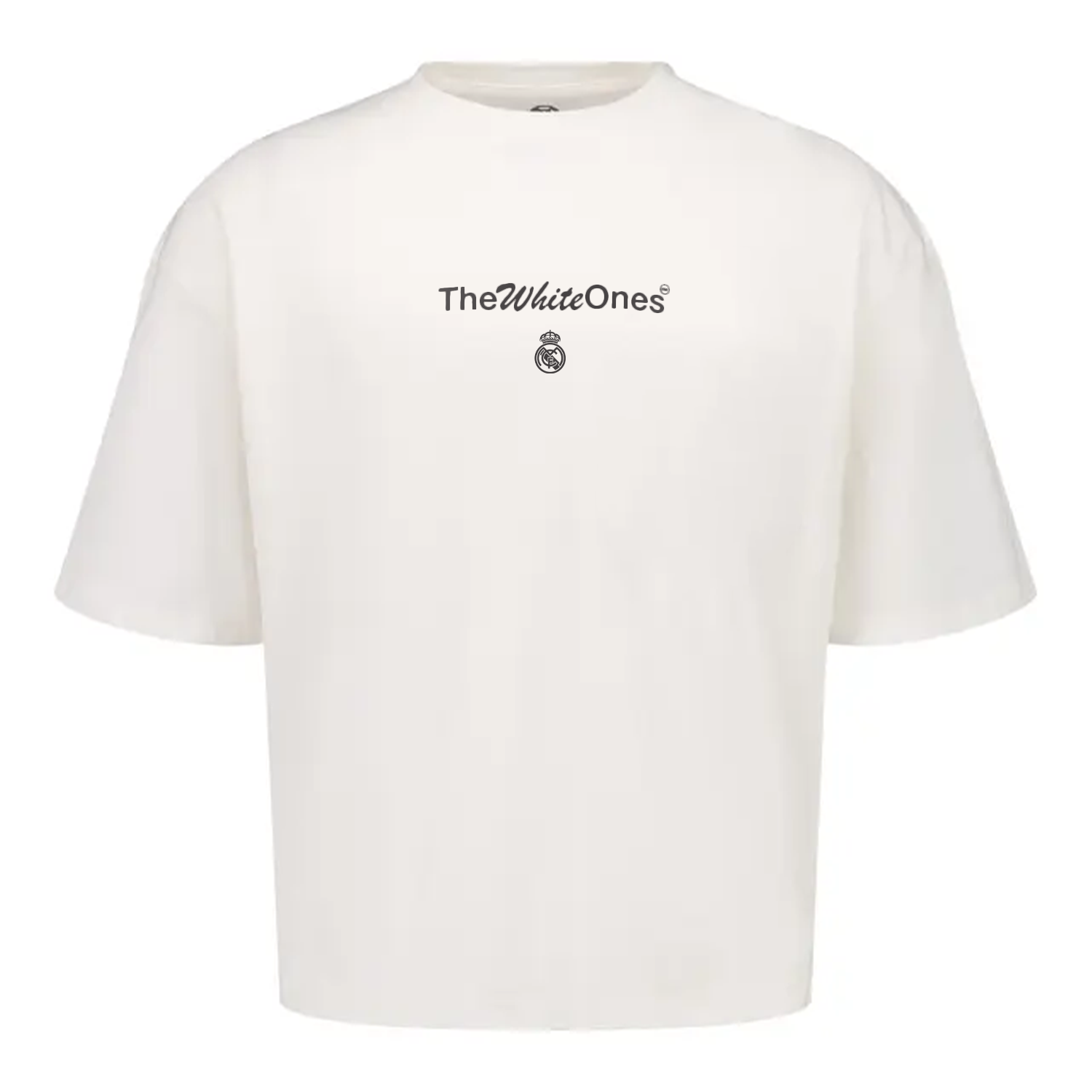 Mens The White Ones Text T-Shirt White