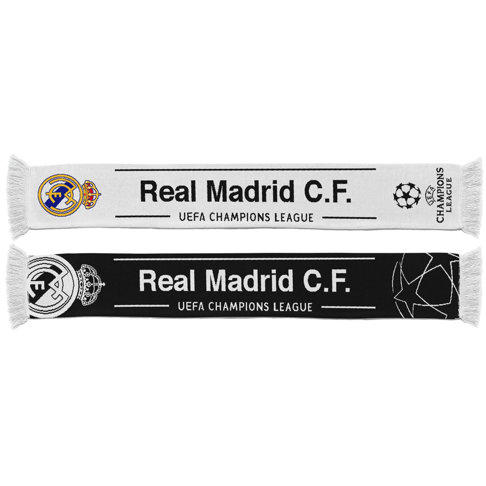 UCL Scarf Black/White