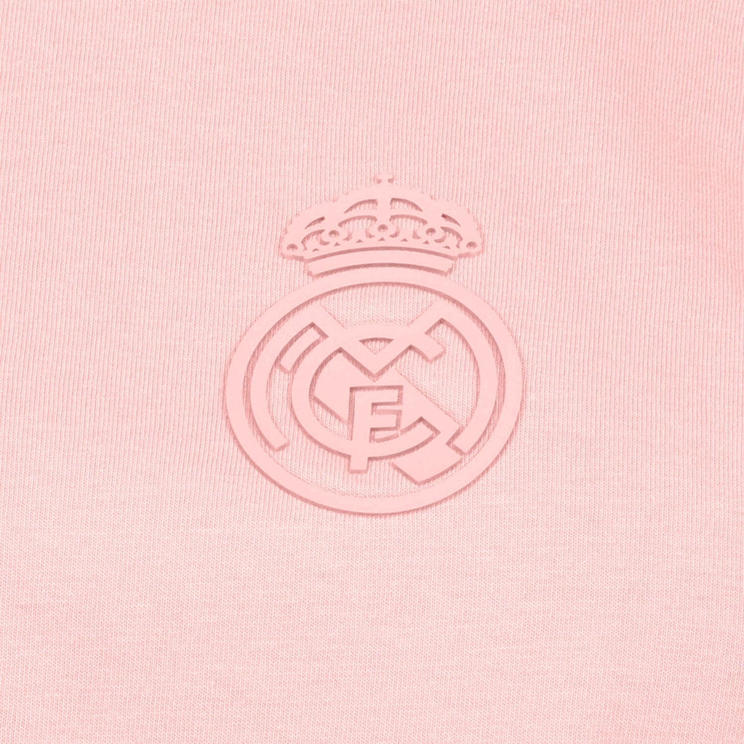 Womens Real Madrid Ladies Vintage Pink Cropped T-Shirt