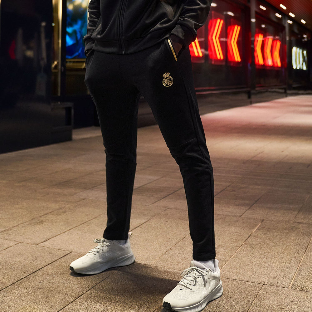 Mens Black & Gold Trousers