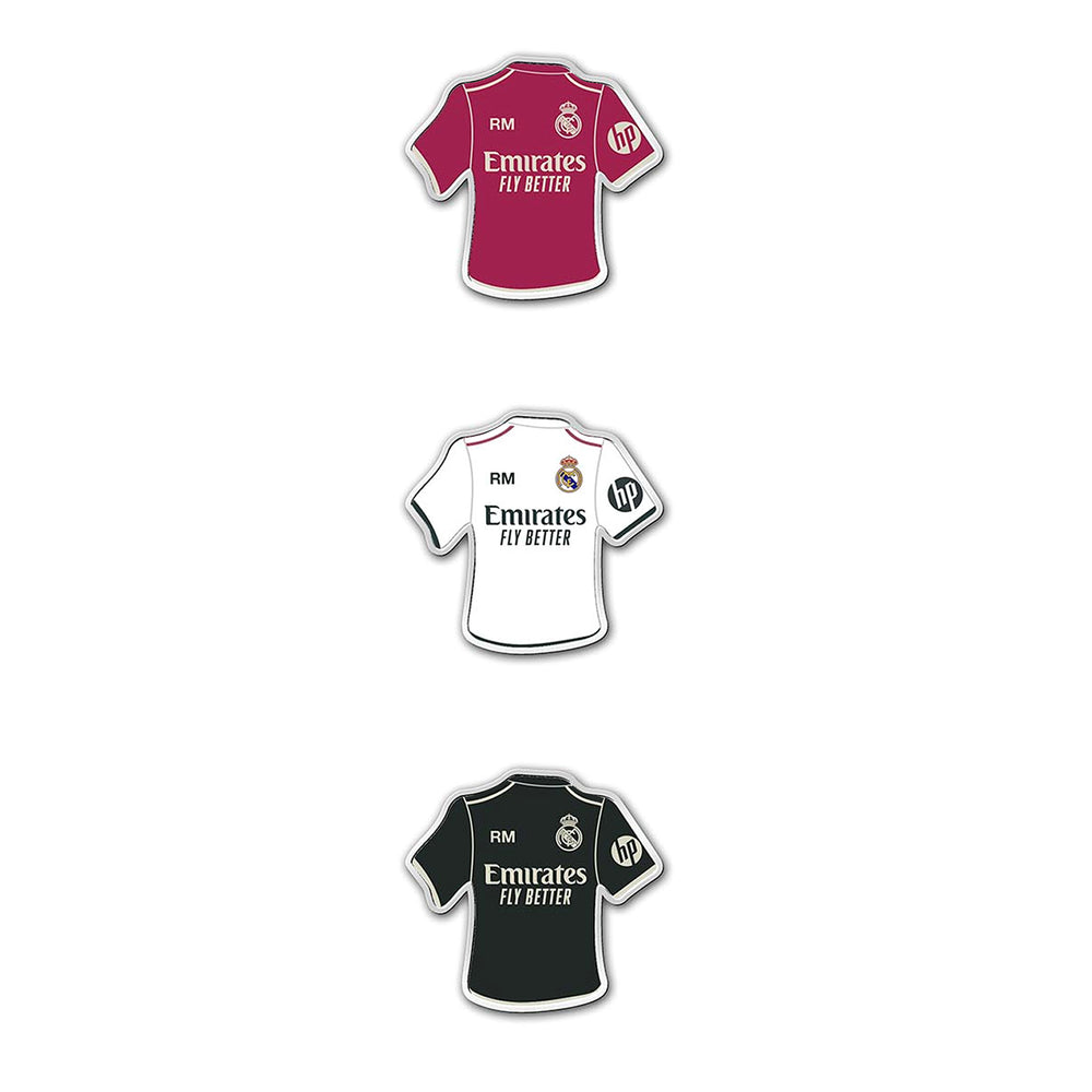 Pack de Pins 3 Camisetas Real Madrid 26/27