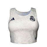 Womens adidas Running Crop Shirt White